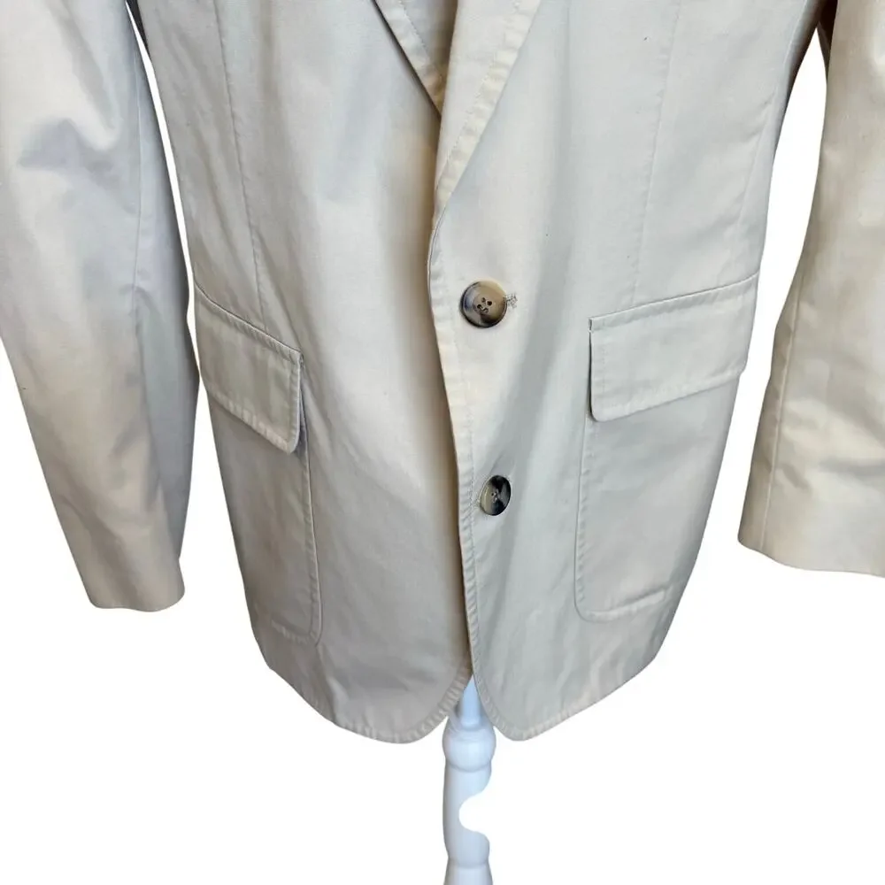 Vintage Gokeys Men's Blazer Size ? Tan Washable Classic Pockets Made in USA